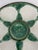 1950s French Longchamp Green and White Oyster Plate For Sale - Image 6 of 16