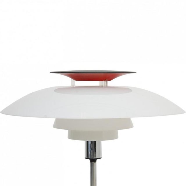 Poul henningsen ph80 table lamp with plastic shades. The lamp is from the 1990s and appears in good condition with all...
