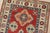 Kazak Runner 2’8” X 9’5” Red Wool Tribal Hand-Knotted Oriental Rug For Sale In Philadelphia - Image 6 of 13