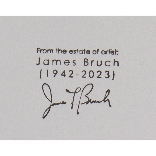 Charcoal Abstract Charcoal Drawing by James L. Bruch For Sale - Image 8 of 8