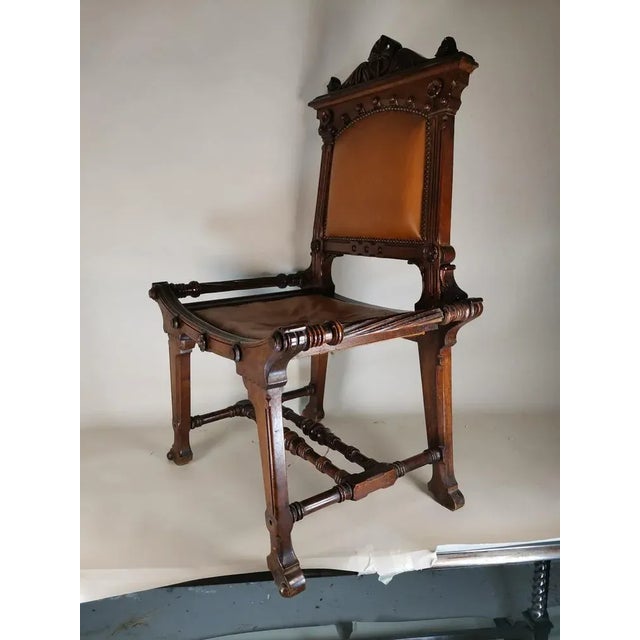 Brown 19th Century Modernist Chair For Sale - Image 8 of 13