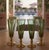 Mid-Century Modern Mid-Century Murano Gláss Emerald Green and Gold Champagne Flutes. 1960s, Set of 6 For Sale - Image 3 of 6