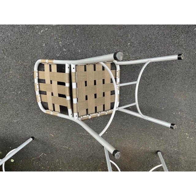 Vintage Aluminum Table and Chair Set For Sale - Image 13 of 14