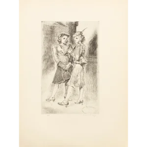 1939 After Isabel Bishop "Office Girls", First Edition Period Offset Lithograph