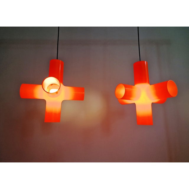 Crosslight Orange Pendant Light by Jan Melis & Ben Oostrum, 2000s For Sale - Image 13 of 16