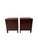 Magnificent and rare pair of Art Deco Modernist nightstands or bedside tables. Design by Max Coini, Amsterdam. Striking...