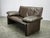 Wood Belgian Full Grain Leather Freestanding Two-Seat Sofa from Jori, 1990s For Sale - Image 7 of 15