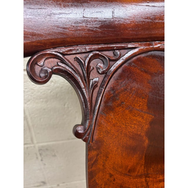 Vintage Art Nouveau Style Carved Rocking Chair For Sale - Image 4 of 10