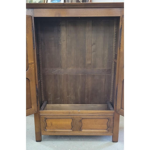 Antique Fine Carved Signed French Wardrobe Armoire For Sale - Image 11 of 16