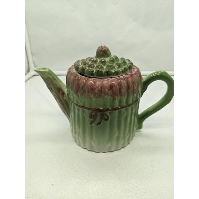 1990s Asparagus Pitcher Teapot For Sale - Image 4 of 7