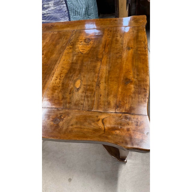 Wood Early 1900’s Small Italian Dining Table With Extensions For Sale - Image 7 of 12