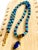 Artisan Handcrafted Lapis Lazuli Pendant Necklace in Blue Chalcedony and Golden Hematite For Sale - Image 10 of 15