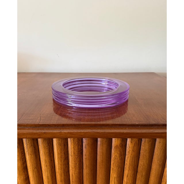Mid-Century Modern Space Age "Onde" Series Crystal Ashtray, Sergio Asti, Arnolfo Di Cambio Italy Ca. 1970 For Sale - Image 3 of 12