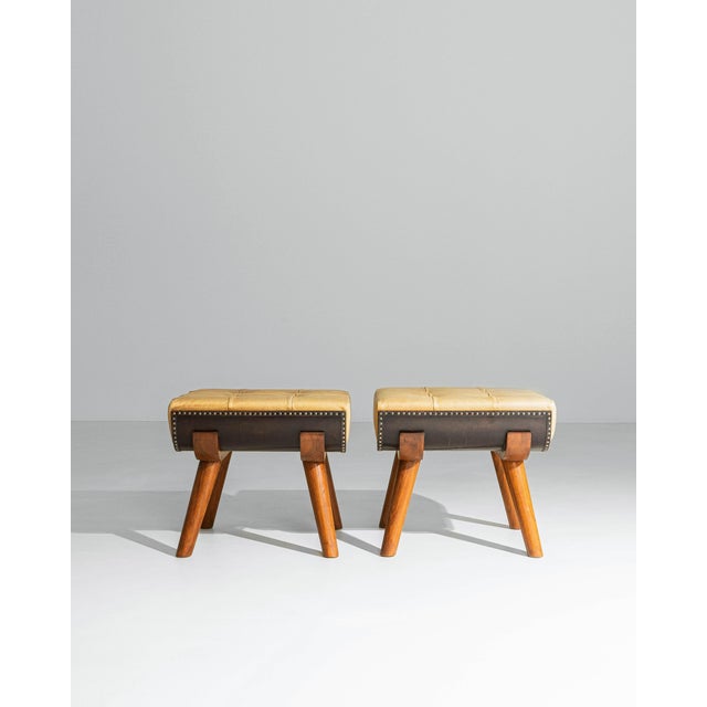 1960s Italian Exceptional Italian Ottomans - A Pair For Sale - Image 18 of 18