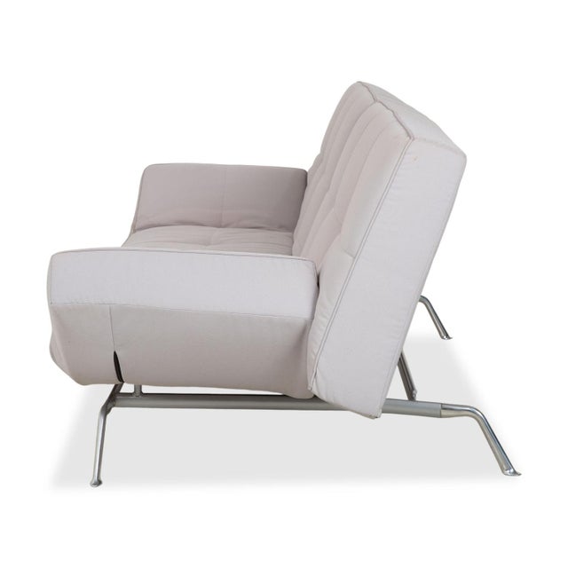 Light Grey Fabric Smala Three-Seater Sofa from Ligne Roset with Manual Sleeping Function For Sale - Image 15 of 16