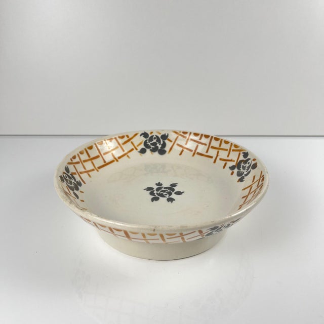 Earthenware Plate on Pedestal from Badonviller Roscoff, 1930 For Sale - Image 12 of 12