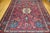 Vintage Persian Tabriz Rug, Hand-Knotted Wool, Garden Floral Pattern, Crimson & Turquoise, 11x15 For Sale - Image 13 of 18
