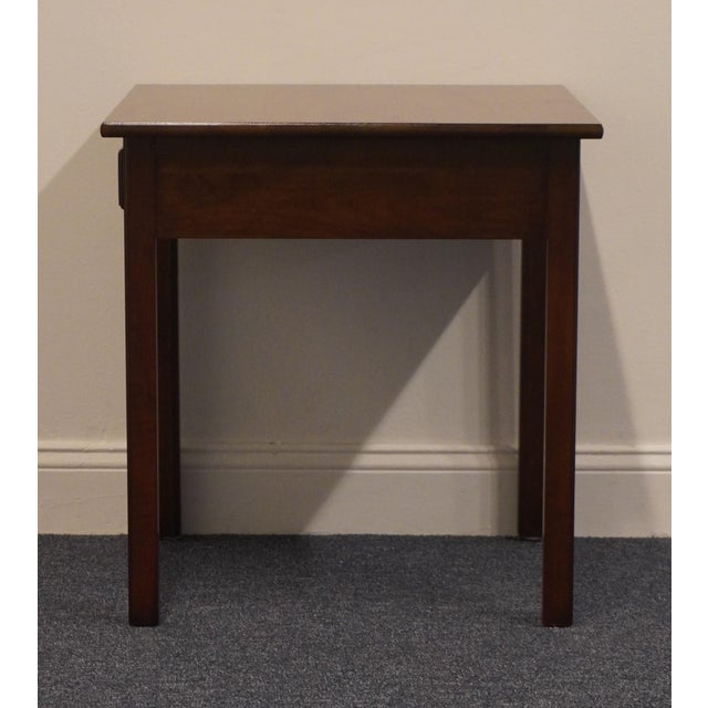 Madison Square Adams County Collection Solid Pennsylvania Cherry Early American Traditional 23" Accent End Table For Sale - Image 11 of 11