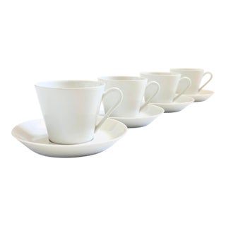 Mid Century Porcelain Teacups by Fairwood Schonwald Germany - Set of 4 For Sale