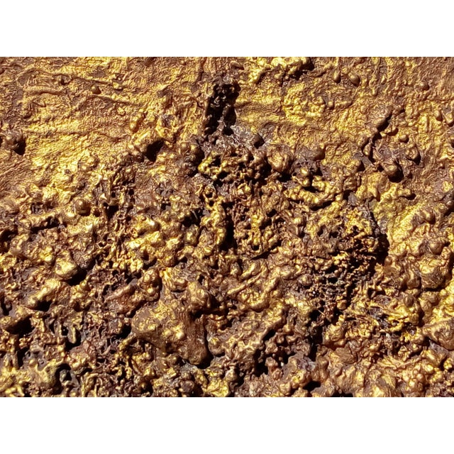 Textile "Cosmogony-the Earth" Contemporary Brutalist Style Natural Color Palette Landscape Painting by Diane Grant For Sale - Image 7 of 10