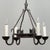 Mid 20th Century Antique Country French Wrought Iron Chandelier For Sale - Image 5 of 12