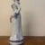 Blue Vintage Mid-Century Glazed Porcelain Figurine of a Victorian Lady With Parasol For Sale - Image 8 of 12