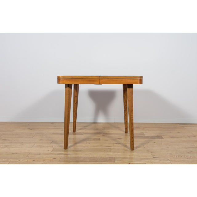 Mid-Century Modern Dining Table by Bohumil Landsman for Jitona, Czechoslovakia, 1960s For Sale - Image 3 of 18