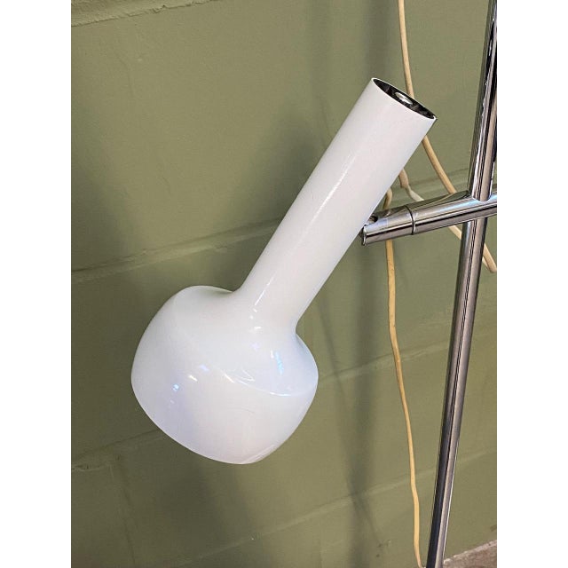 White Space Age Floor Lamps from Swiss Lamps International, 1970s, Set of 2 For Sale - Image 8 of 15