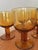 Glass Vintage Stemmed Glasses in Smoked and Bubbled Glass Amber, 1970s, Set of 6 For Sale - Image 7 of 10