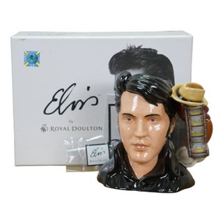 2006 Royal Doulton Character Jug Elvis Presley Stand Up LTD Ed Coa Box Ep5 7" For Sale