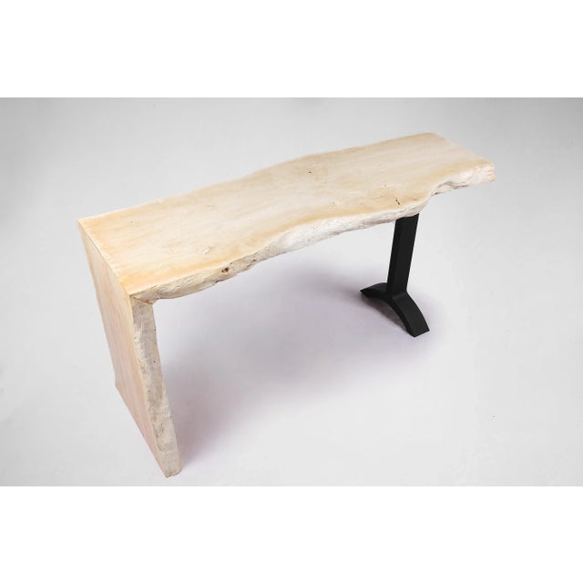 Contemporary Living Edge Water Fall Console Table 57 For Sale - Image 3 of 6