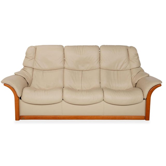 Eldorado 3-Seater Sofa in Leather and Wood from Stressless For Sale - Image 12 of 12