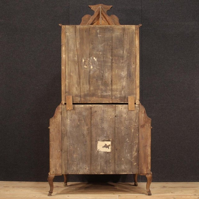 Vintage Venetian Trumeau in Walnut, 1950s For Sale - Image 10 of 13