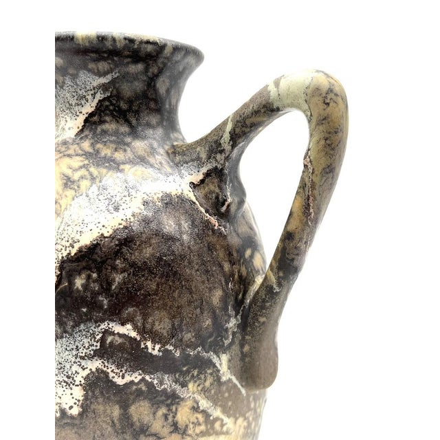 Russian Art Ceramic Vase with Handle from Rusch, 1960s For Sale - Image 6 of 14