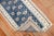 Rustic Narrow Vintage Blue White Turkish Runner - 1'8" x 8'1" For Sale - Image 3 of 6