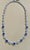 Blue 11 Carat Oval Tanzanite and 12 Carat Diamonds Necklace 18 Karat Gold Estate For Sale - Image 8 of 18