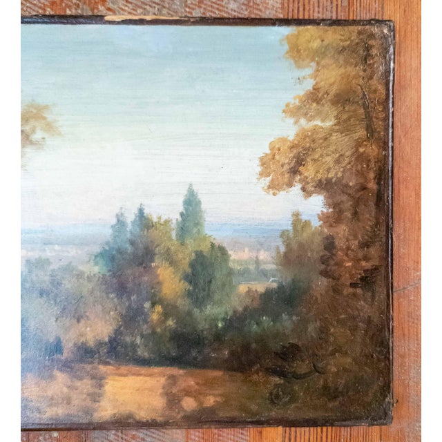 French 19th Century Continental French or Italian Plein Air Landscape Painting For Sale - Image 3 of 12