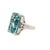Early 21st Century 10.25 Carat Aquamarine Diamond Platinum Ring, Size 4.75 For Sale - Image 5 of 6