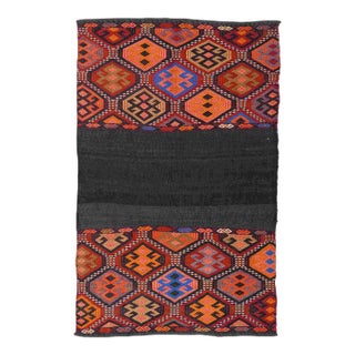 Decorative Vintage Turkish Kilim Rug - 3`5″ X 5`5″ Ft For Sale
