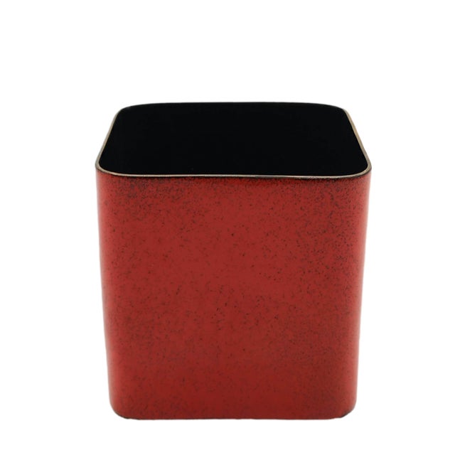 Small Italian Enameled Copper Planter by Paolo De Poli, 1950s For Sale - Image 3 of 10