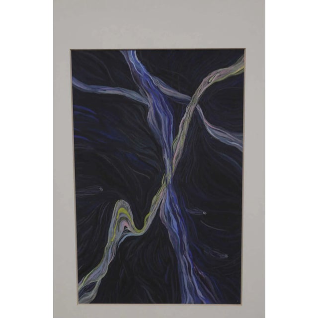 Impressionist Little Black and Purple Impressionist Style Watercolor by Andrea LaHue For Sale - Image 3 of 7