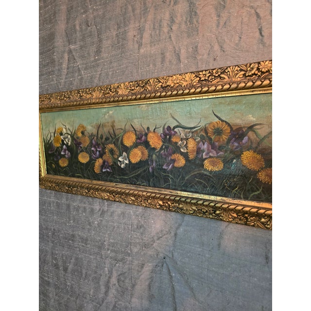 Antique Signed Painting Wiggin Flowers Masterpiece - Signed For Sale - Image 12 of 13