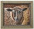 English Sheep Lamb Portrait Impressionism English Traditional Antique White Green Burnt Umber Original Oil Painting by Cleo Plowden For Sale - Image 3 of 3