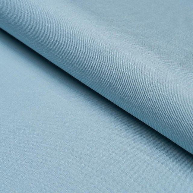 SAMPLE - Schumacher X Mark D. Sikes Judy Texture Fabric In Blue For Sale