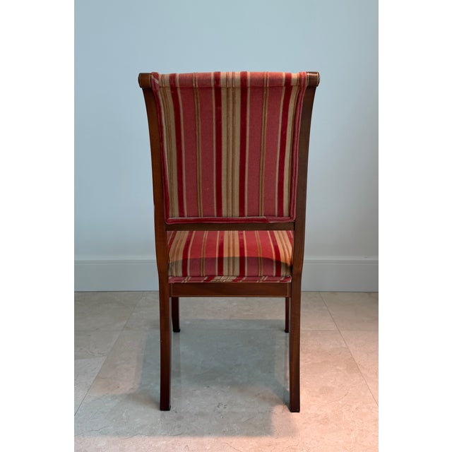 2000 - 2009 Set of 6 Kindel 75-070 Sleigh Back Mahogany Dining Side Chairs For Sale - Image 5 of 10