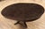 Wood Round to Oval Dining Table in Dark Walnut Finish, With Self-Storing Leaf. An Ap Exclusive by AntiquePurveyor For Sale - Image 7 of 15