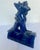 Vintage Cobalt Blue Chinese Ceramic Roof Tile Figurines - Set of 4 For Sale - Image 9 of 18