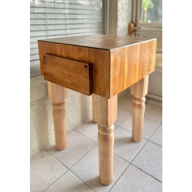 Wood Boos Butcher Block Table or Kitchen Island For Sale - Image 7 of 12