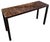 Lane Furniture Vintage Lane Faux Tortoise Shell Oil Drip Finish Parsons Console Table For Sale - Image 4 of 6