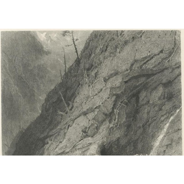 After Myles Birket Foster, Bridge of Gondo, Simplon Pass, 1878, Engraving For Sale - Image 4 of 9